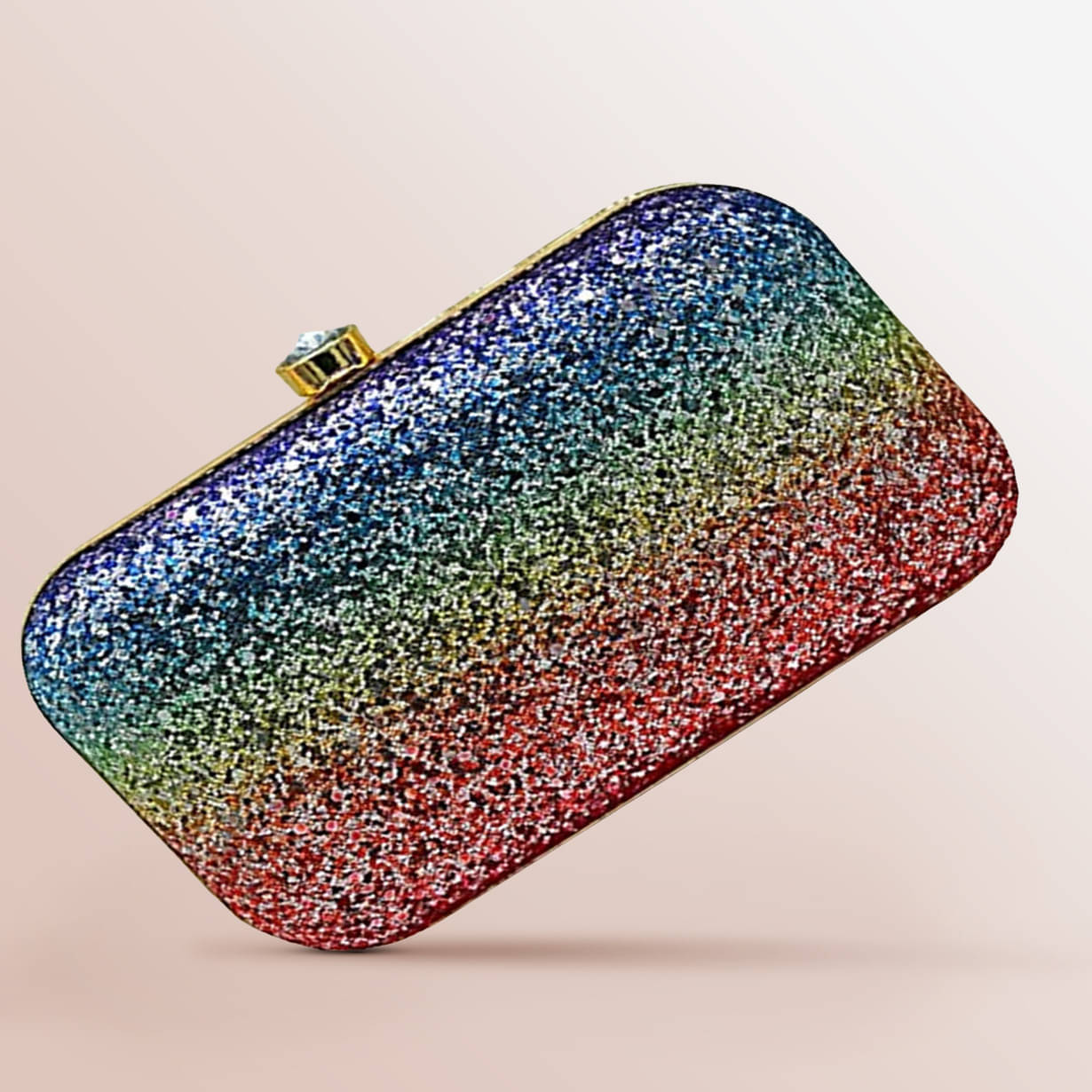     			Tooba Handicraft Multicolor Fabric Box Clutch