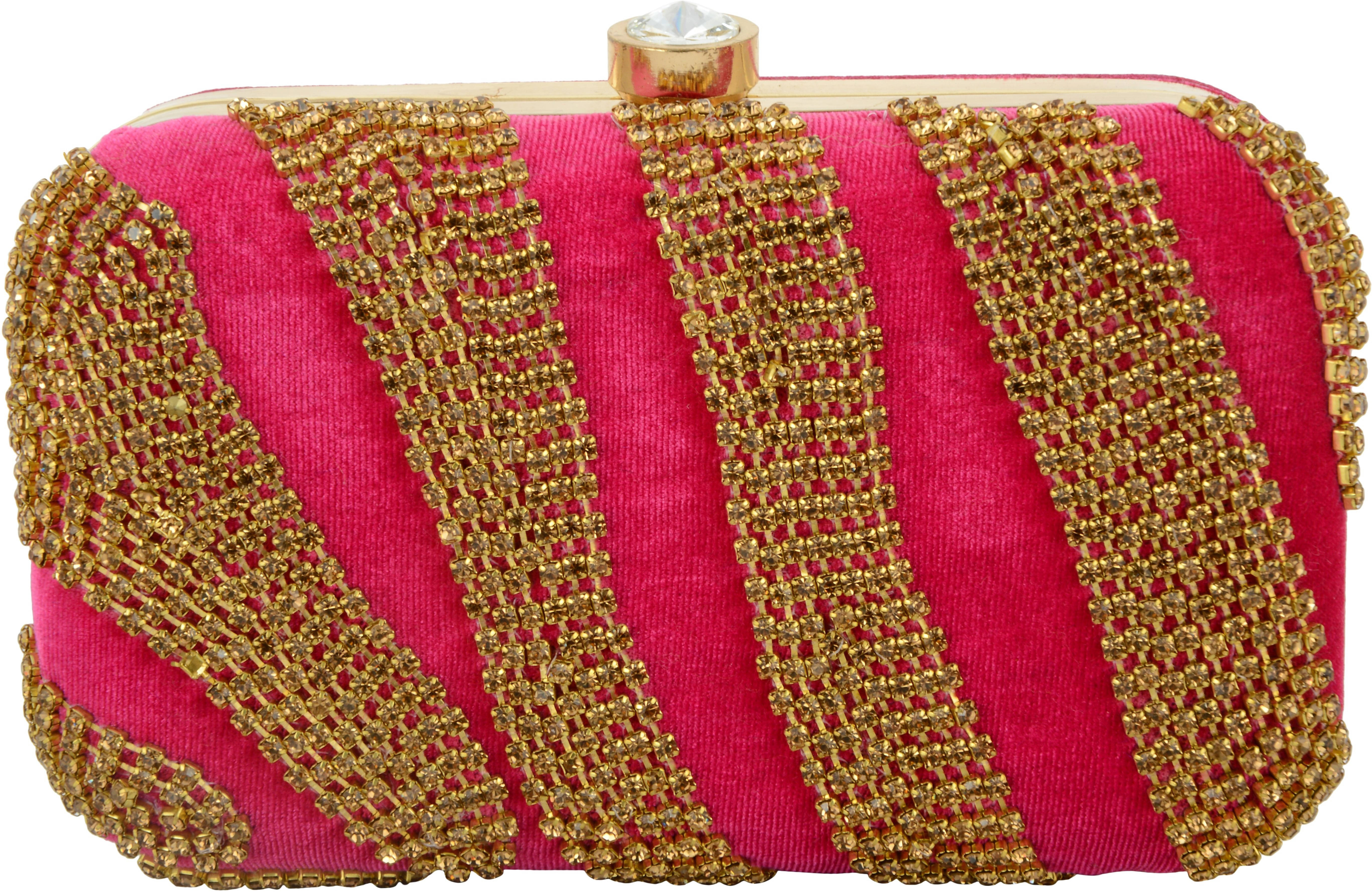     			Tooba Handicraft Multicolor Fabric Box Clutch