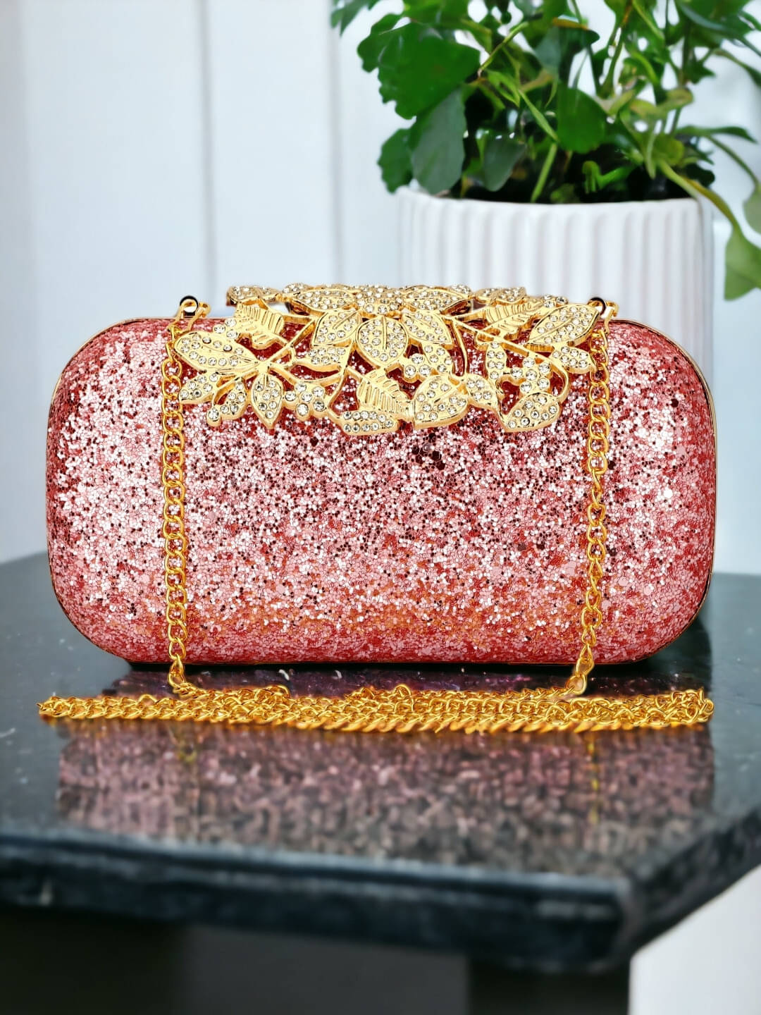     			Tooba Handicraft Multicolor Fabric Box Clutch
