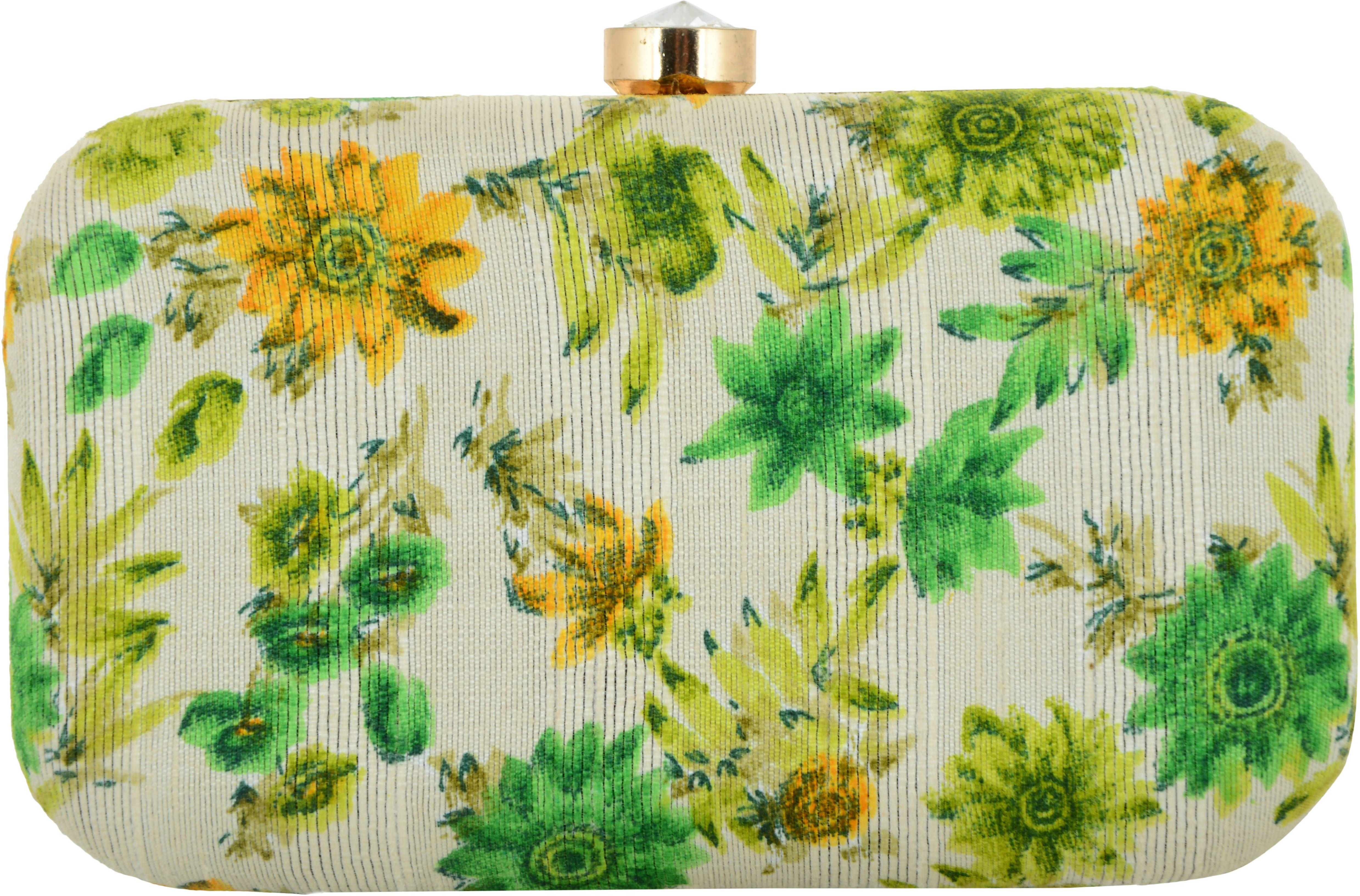     			Tooba Handicraft Multicolor Fabric Box Clutch
