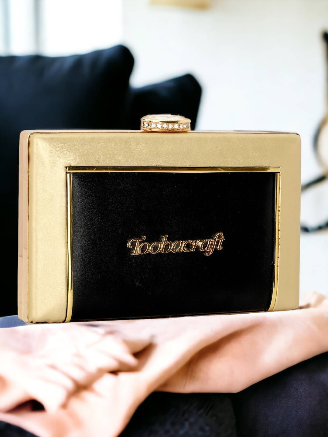     			Tooba Handicraft Multicolor Fabric Box Clutch