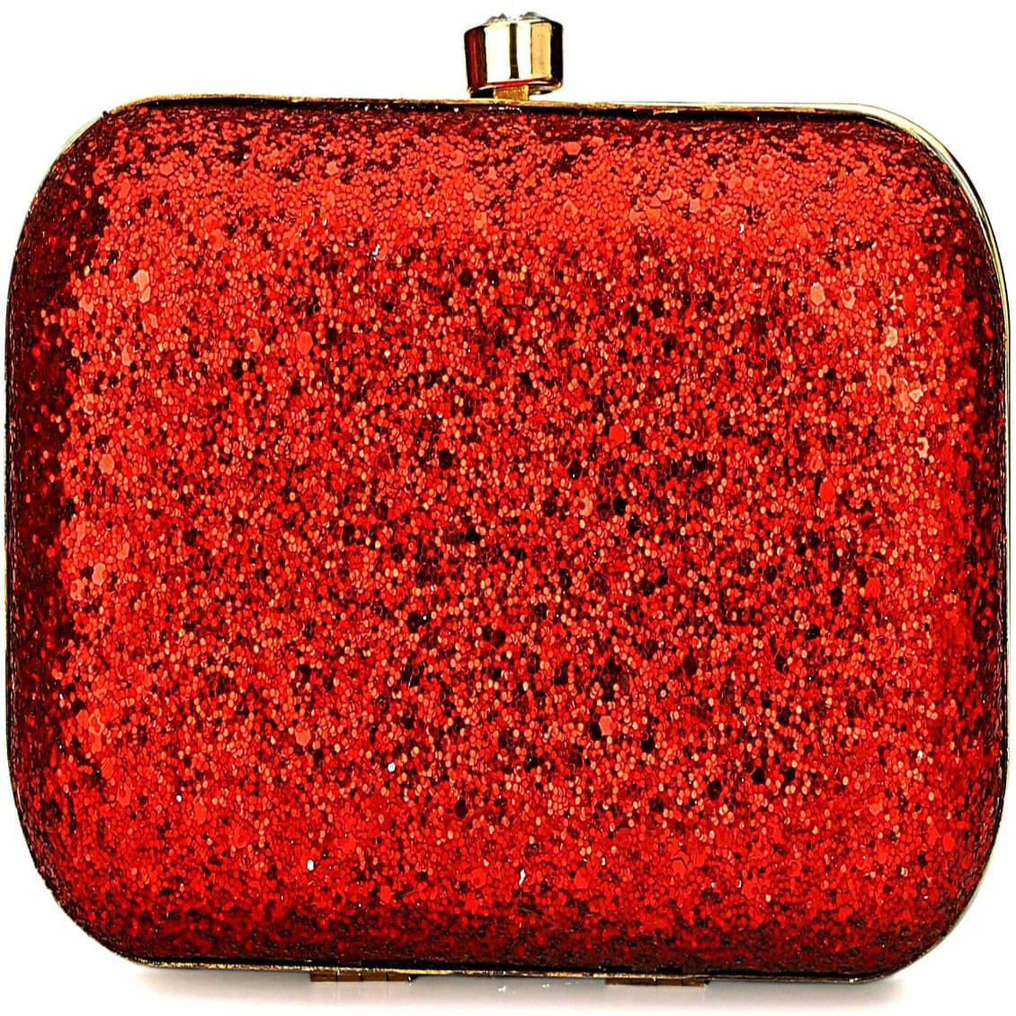     			Tooba Handicraft Red Fabric Box Clutch