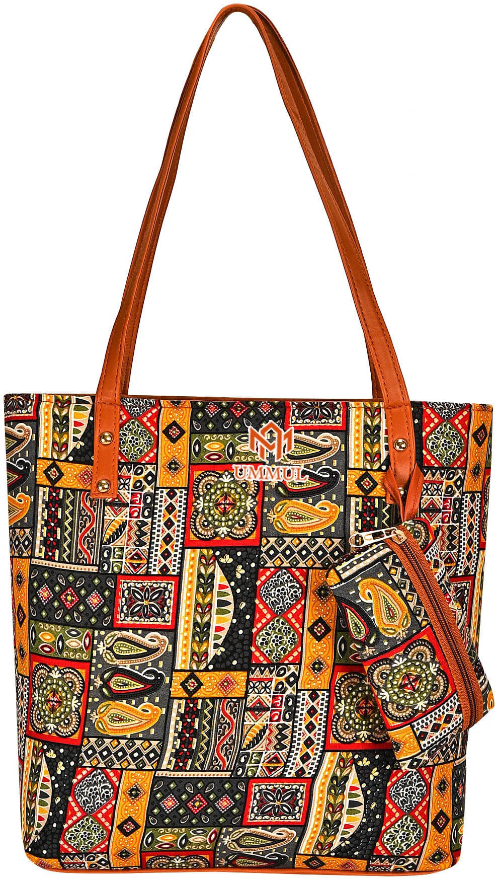     			UMMUL Shoulder Bag Artificial Leather Set of 1 ( Multicolor )