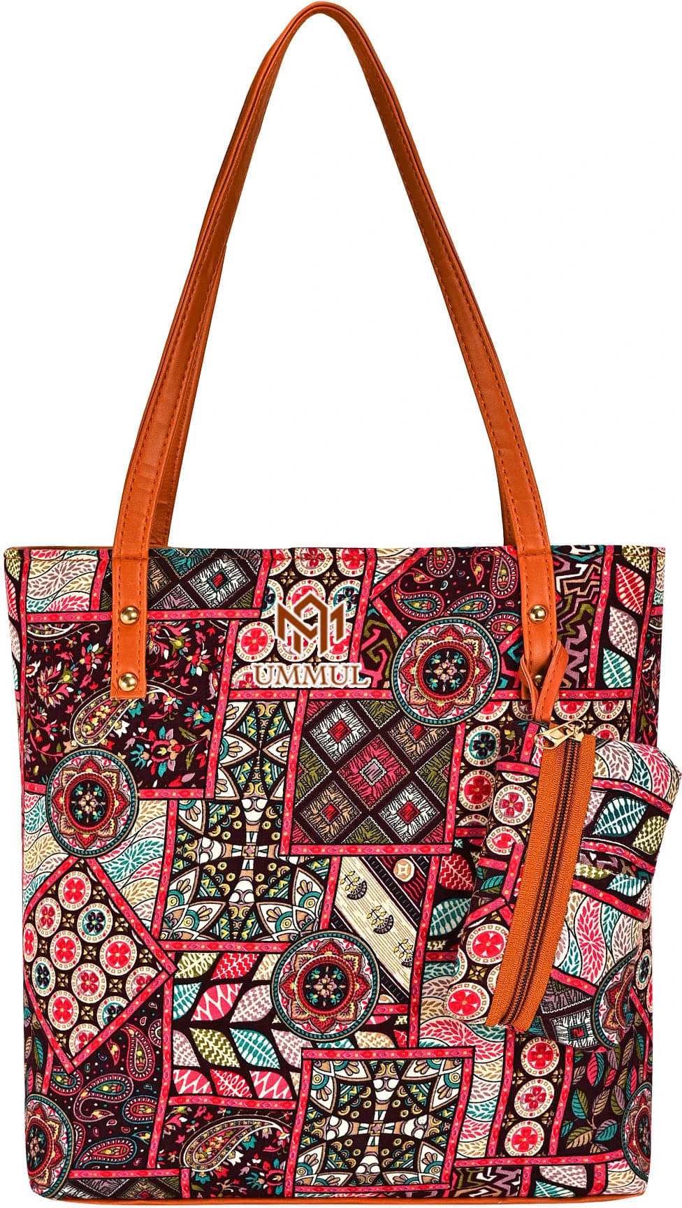     			UMMUL Shoulder Bag Artificial Leather Set of 1 ( Multicolor )