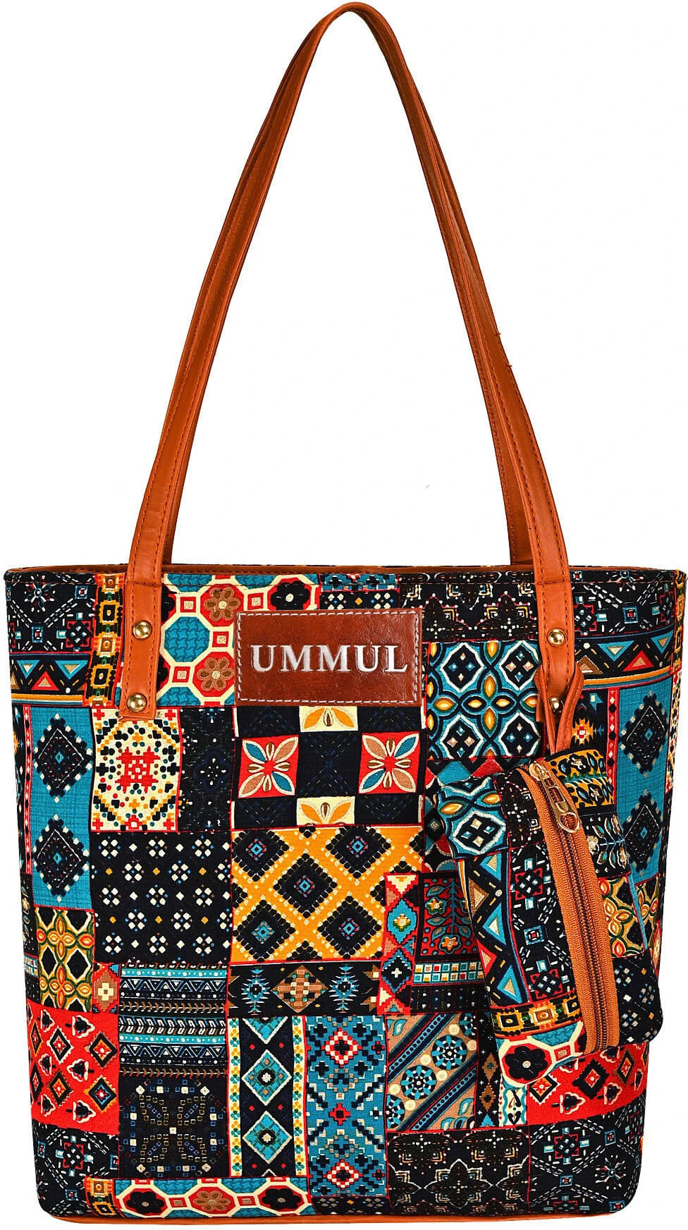     			UMMUL Shoulder Bag Artificial Leather Set of 1 ( Black )