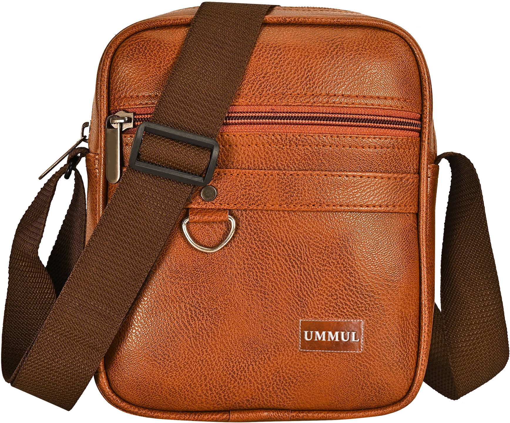     			UMMUL Sling Bag Pure Leather Set of 1 ( Tan )