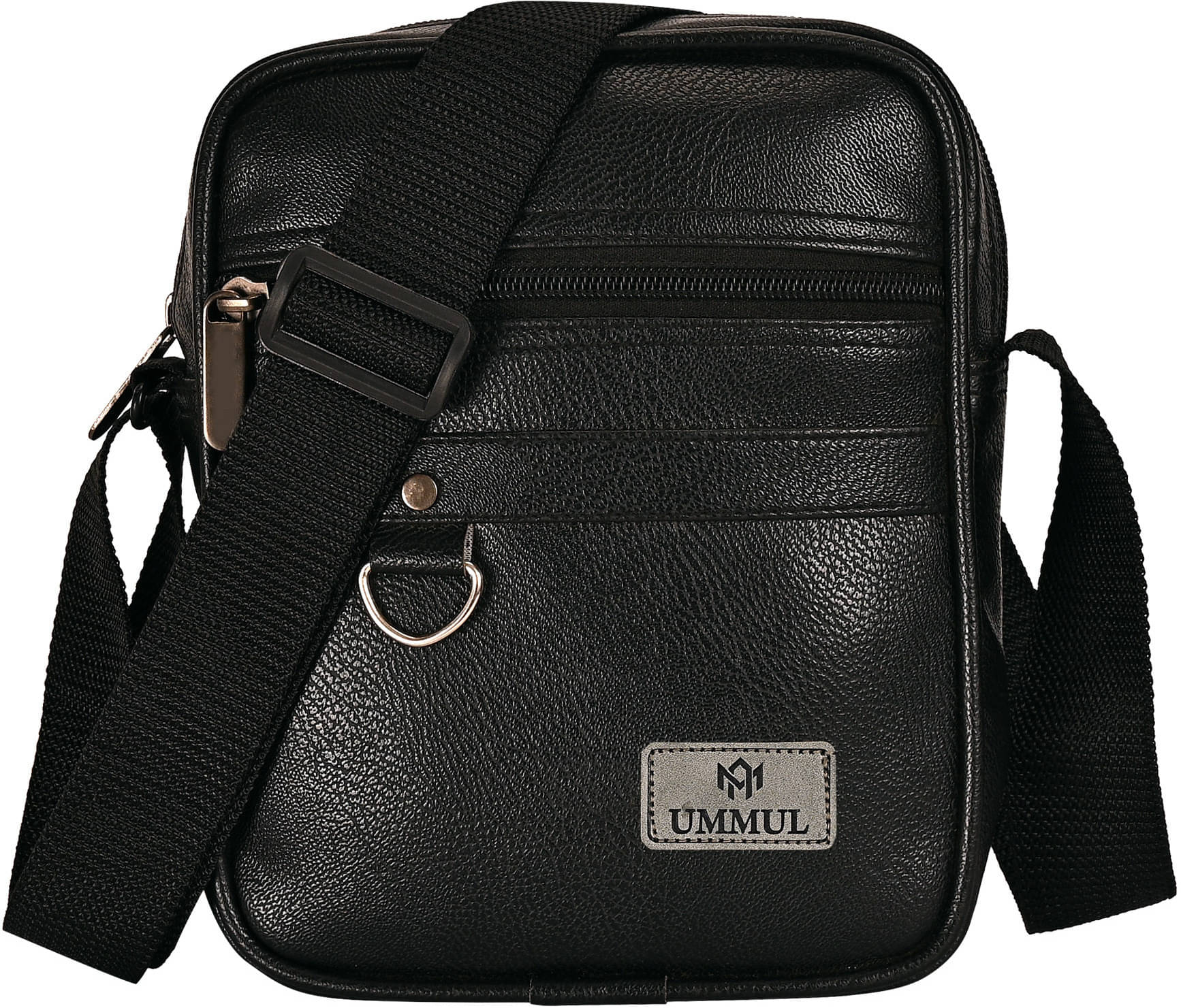     			UMMUL Sling Bag Pure Leather Set of 1 ( Black )