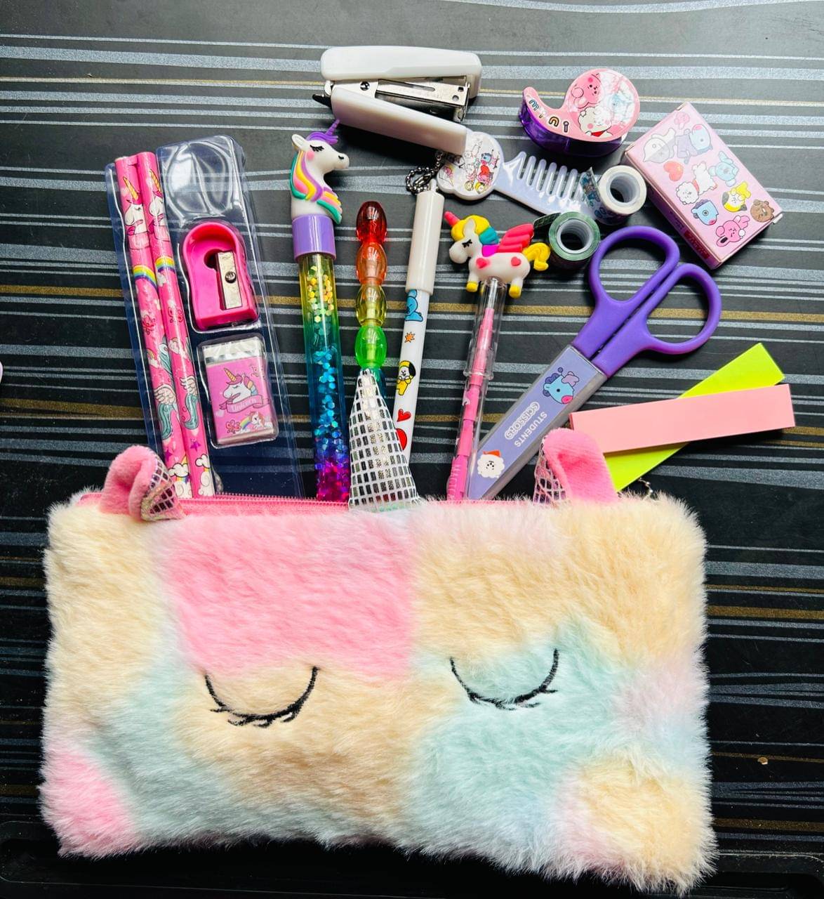 Unicorn Stationary Set Pack of 21 - Multicolour - 3 to 10 Years - Multi Color Unicorn Stationary Set Pack of 21 - Multicolour - 3 to 10 Years - Multi Color