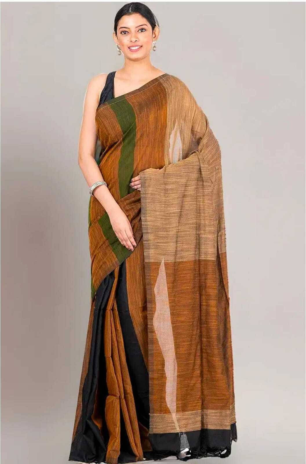 Zayraa Cotton Blend Embellished Saree With Unstitched Blouse Piece ( Grey ) Zayraa Cotton Blend Embellished Saree With Unstitched Blouse Piece ( Grey )
