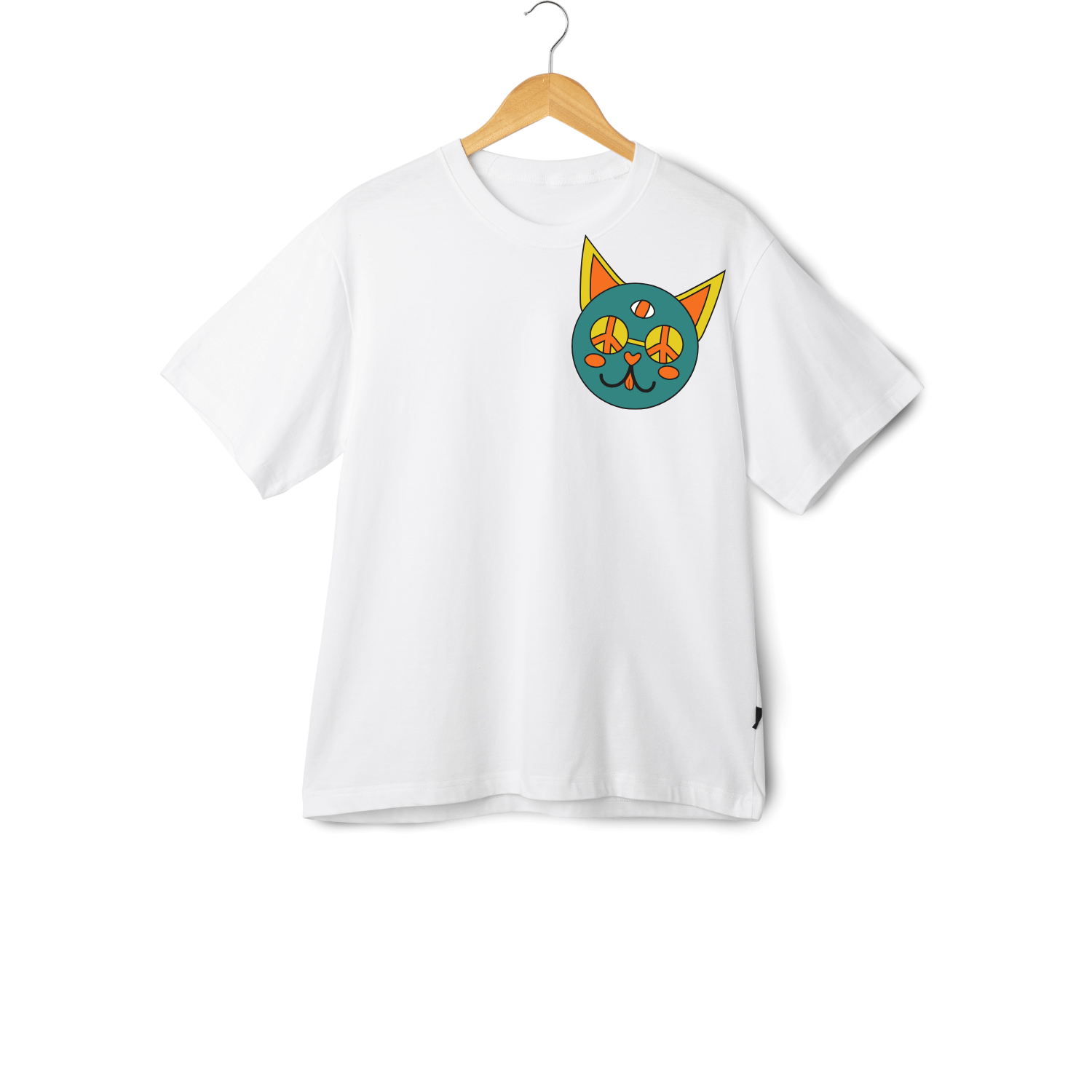     			maddock corp Women Polyester Printed Regular Fit Round Neck T-Shirt ( White )