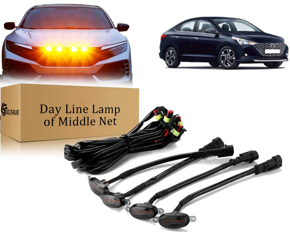     			4x4 Daytime Running Light Led Car Grill Raptor Style Emergency Warning Off-Roading Light For Verna 2020