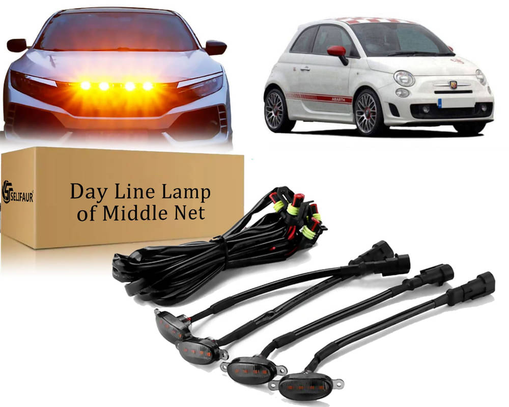 4x4 Daytime Running Light Led Car Grill Raptor Style Emergency Warning Off-Roading Light For 500 Abarth 4x4 Daytime Running Light Led Car Grill Raptor Style Emergency Warning Off-Roading Light For 500 Abarth