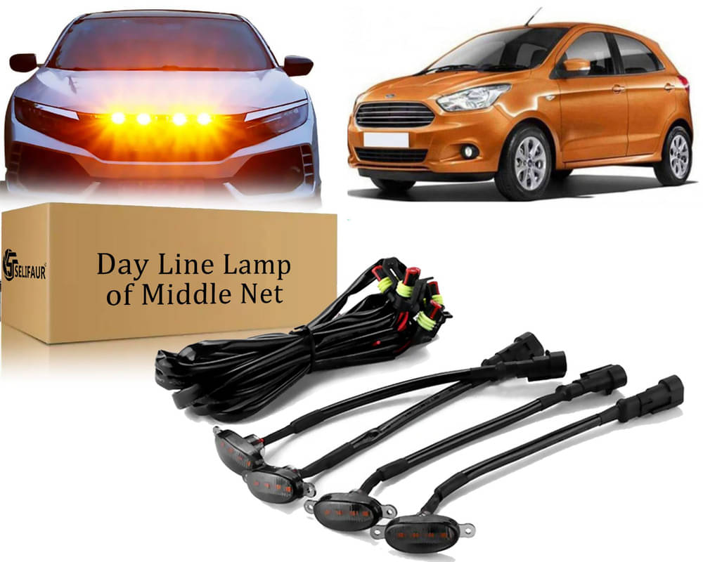     			4x4 Daytime Running Light Led Car Grill Raptor Style Emergency Warning Off-Roading Light For Figo 2015