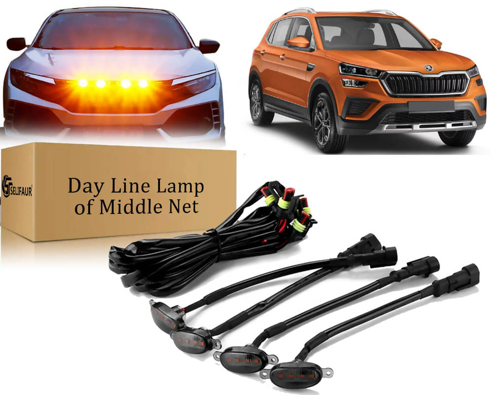 4x4 Daytime Running Light Led Car Grill Raptor Style Emergency Warning Off-Roading Light For Kushaq 4x4 Daytime Running Light Led Car Grill Raptor Style Emergency Warning Off-Roading Light For Kushaq