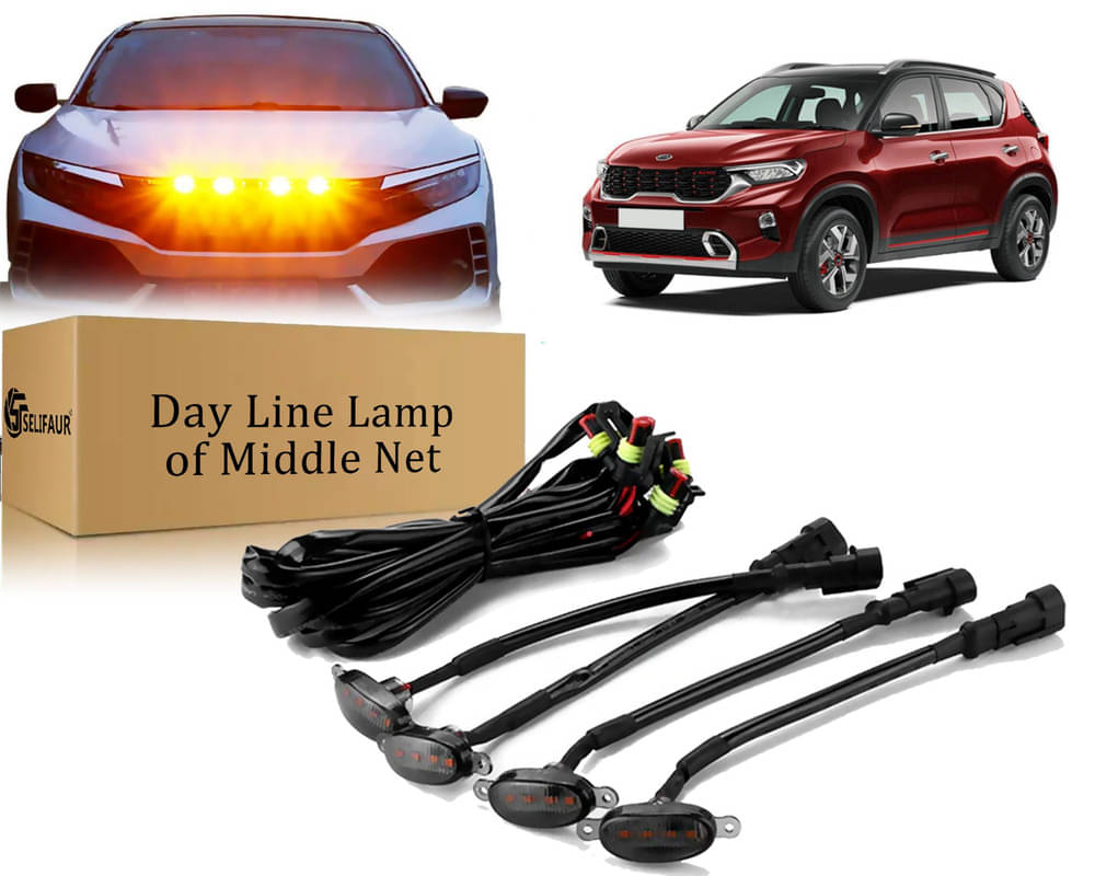 4x4 Daytime Running Light Led Car Grill Raptor Style Emergency Warning Off-Roading Light For Kia Sonet 4x4 Daytime Running Light Led Car Grill Raptor Style Emergency Warning Off-Roading Light For Kia Sonet