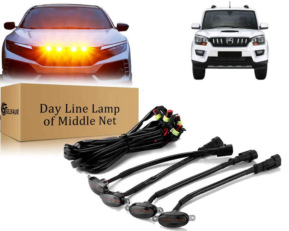    			4x4 Daytime Running Light Led Car Grill Raptor Style Emergency Warning Off-Roading Light For Scorpio New
