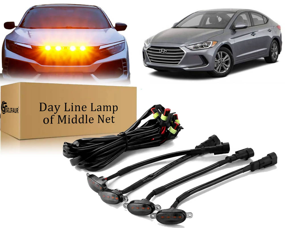     			4x4 Daytime Running Light Led Car Grill Raptor Style Emergency Warning Off-Roading Light For Elantra 2017