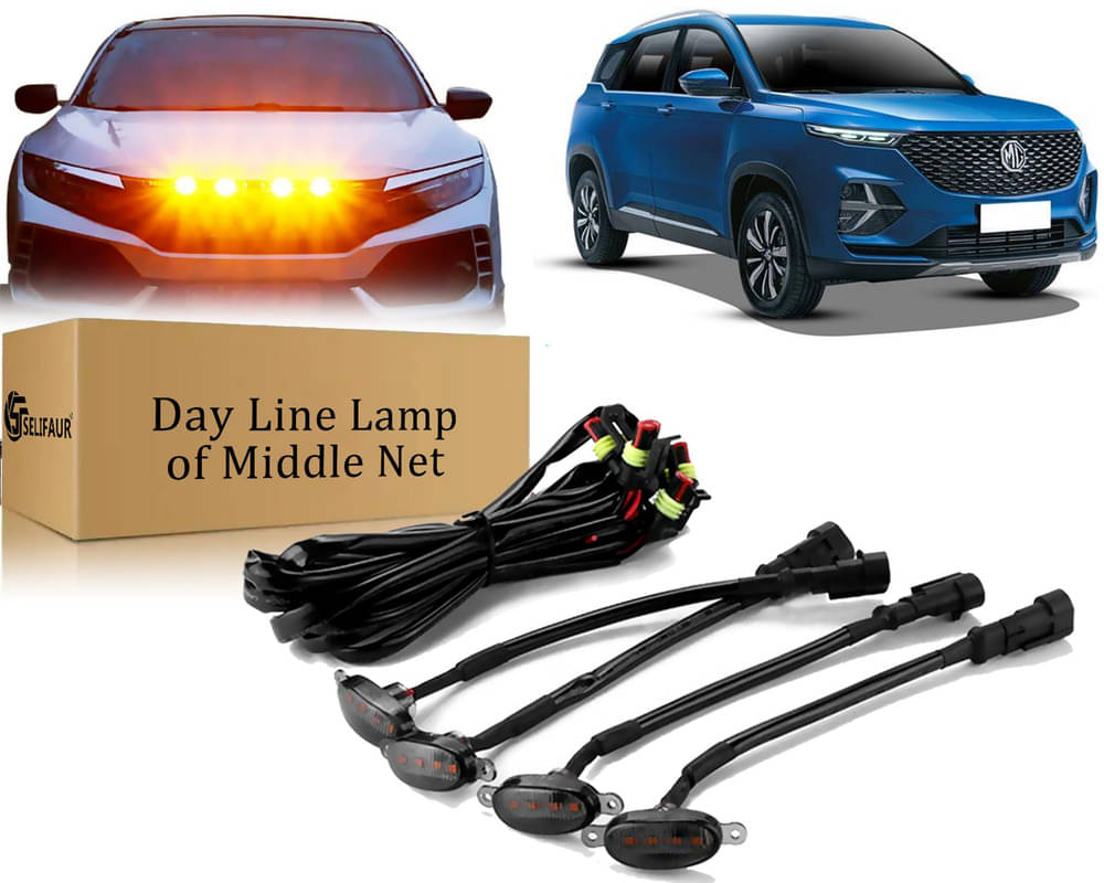     			4x4 Daytime Running Light Led Car Grill Raptor Style Emergency Warning Off-Roading Light For MG Hector Plus
