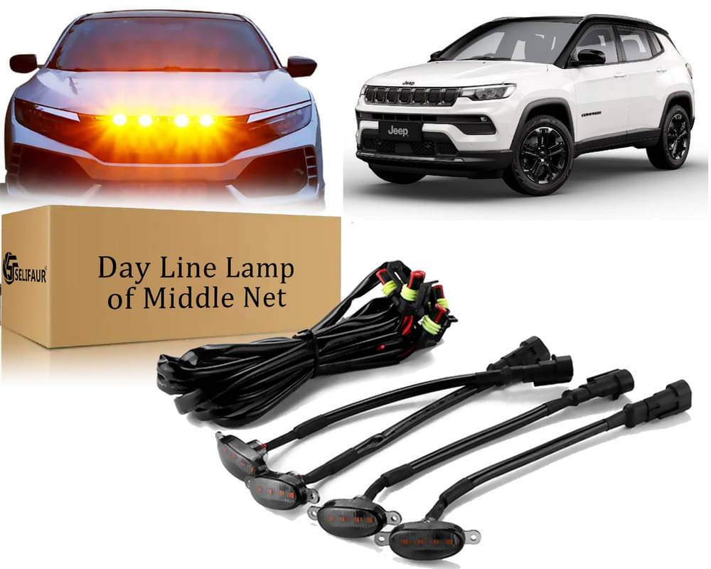 4x4 Daytime Running Light Led Car Grill Raptor Style Emergency Warning Off-Roading Light For Jeep Compass 2022 4x4 Daytime Running Light Led Car Grill Raptor Style Emergency Warning Off-Roading Light For Jeep Compass 2022