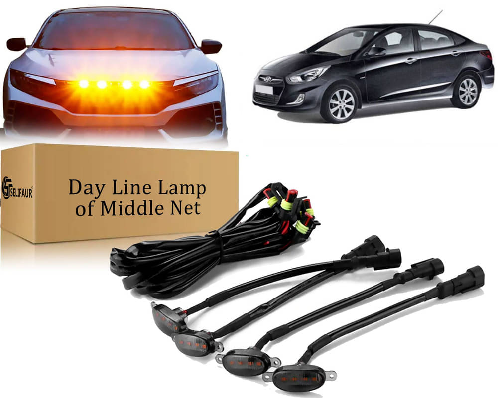 4x4 Daytime Running Light Led Car Grill Raptor Style Emergency Warning Off-Roading Light For Verna Fluidic 4x4 Daytime Running Light Led Car Grill Raptor Style Emergency Warning Off-Roading Light For Verna Fluidic