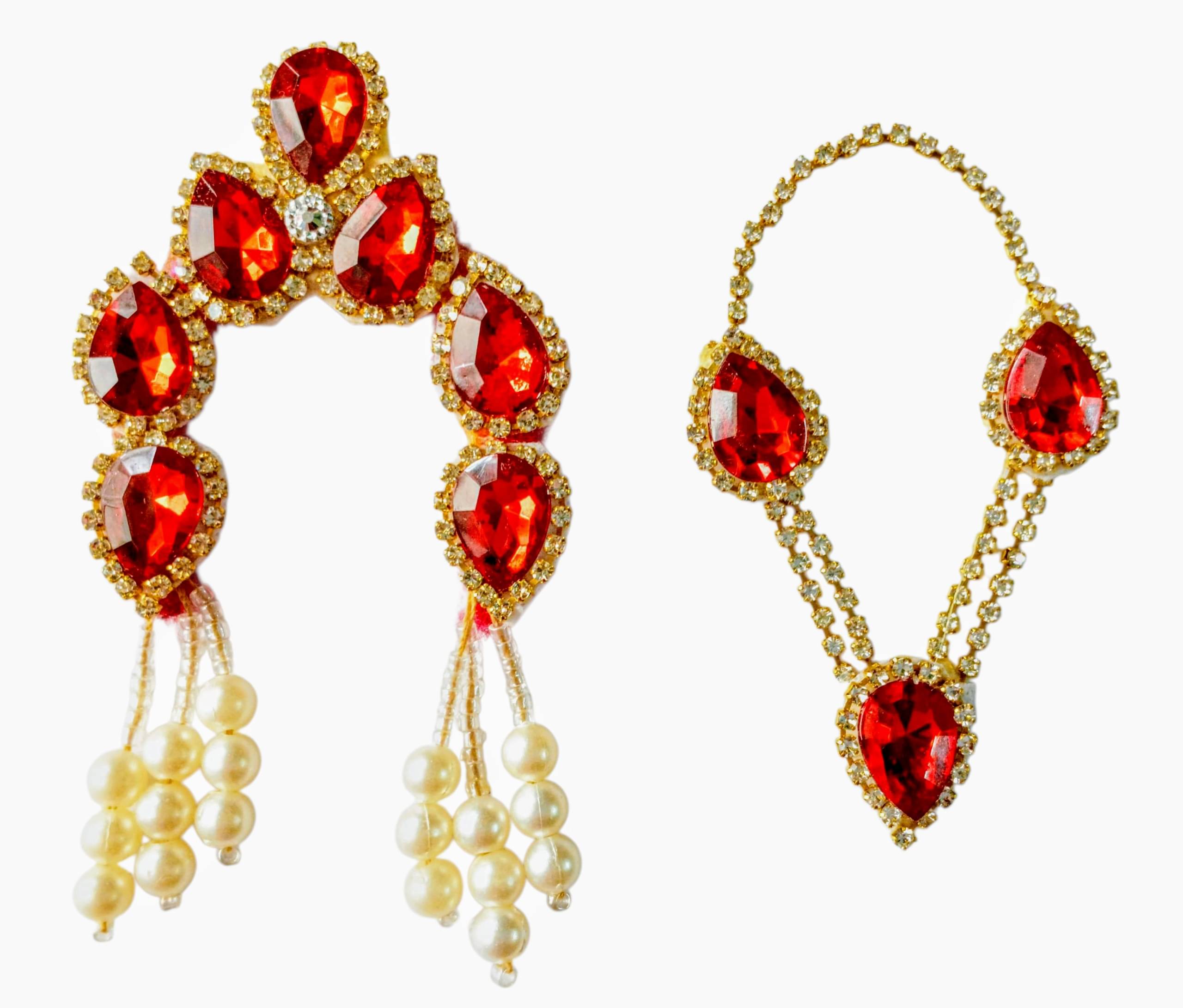     			Cherry Tree Krishna Red Crystal Jewellery ( Pack of 1 )