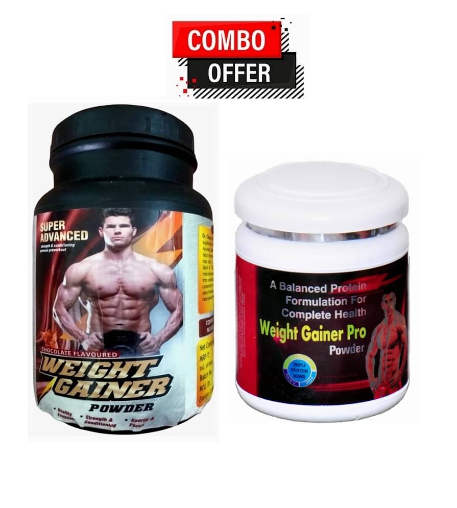     			Dr. Chopra Super Advanced Weight Gainer Powder 300gm & Rikhi Weight Gainer Pro 300 gm Chocolate Single Pack