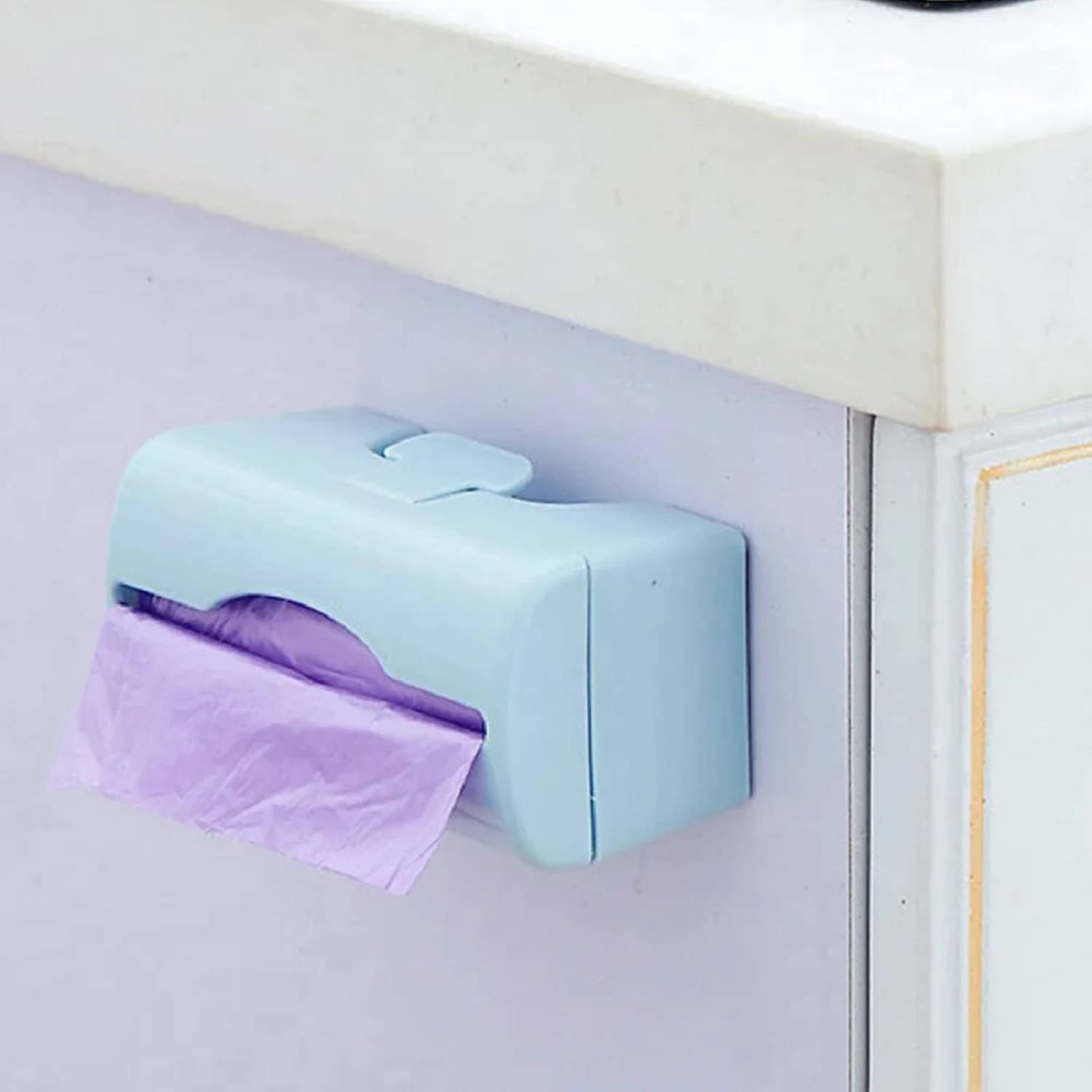 Garbage Bag Holder Dispenser Trash Bags Plastic Bag Film Dispenser Home Kitchen Wall-Mounted Dispenser use for17*19 &19 * 21 garbage