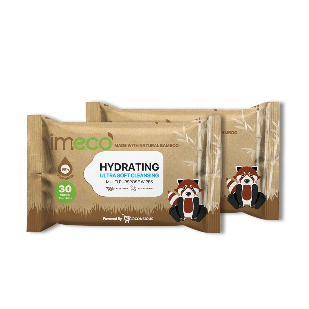 IMECO IMECO Bamboo Wet Wipes 30 Pulls - Pack of 2 Wet Wipes ( 60 Pcs ) IMECO IMECO Bamboo Wet Wipes 30 Pulls - Pack of 2 Wet Wipes ( 60 Pcs )