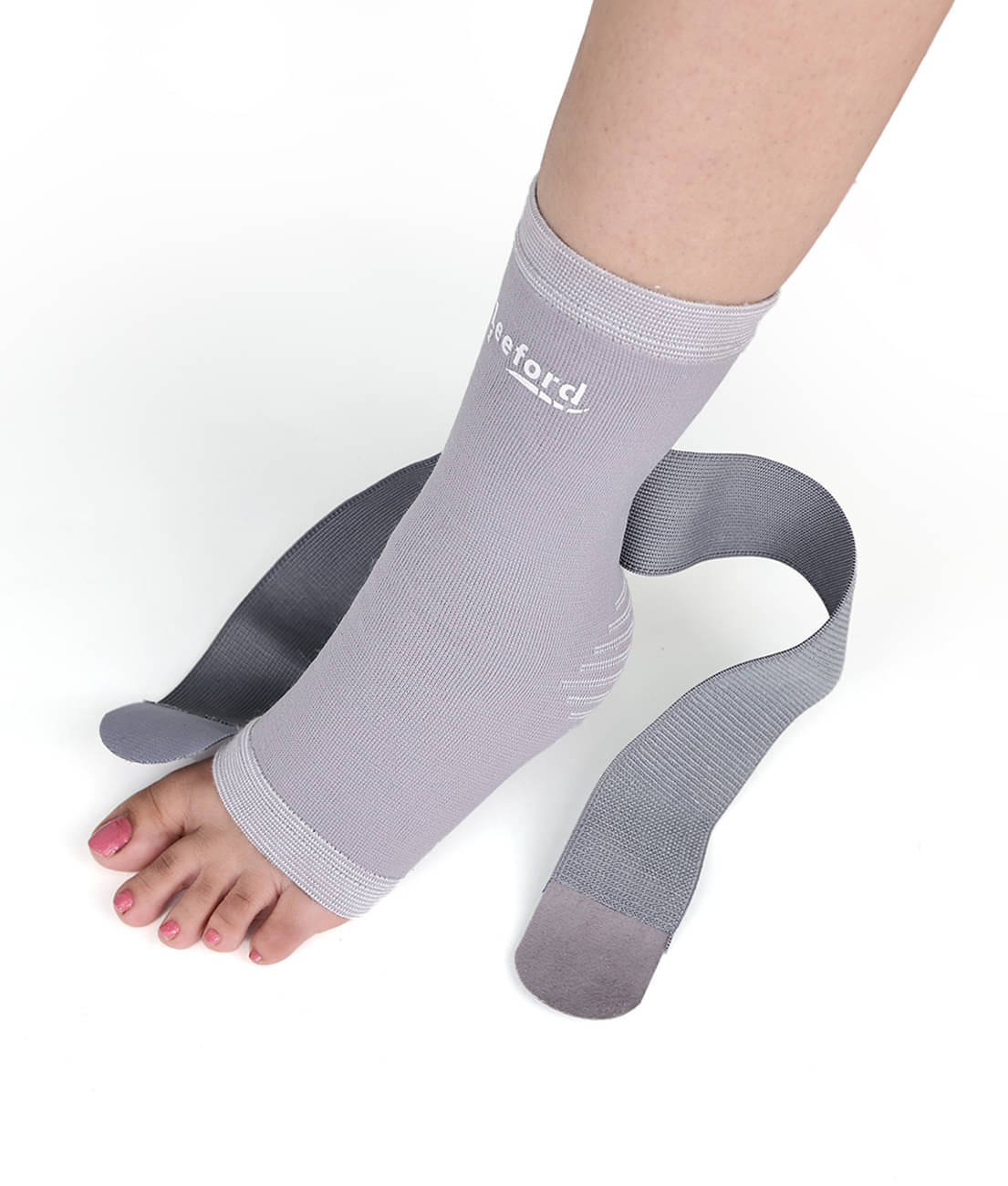     			Leeford Ankle Support _ Unisex Pain Relief, Swelling & Injury | Adjustable Fit Size S Grey