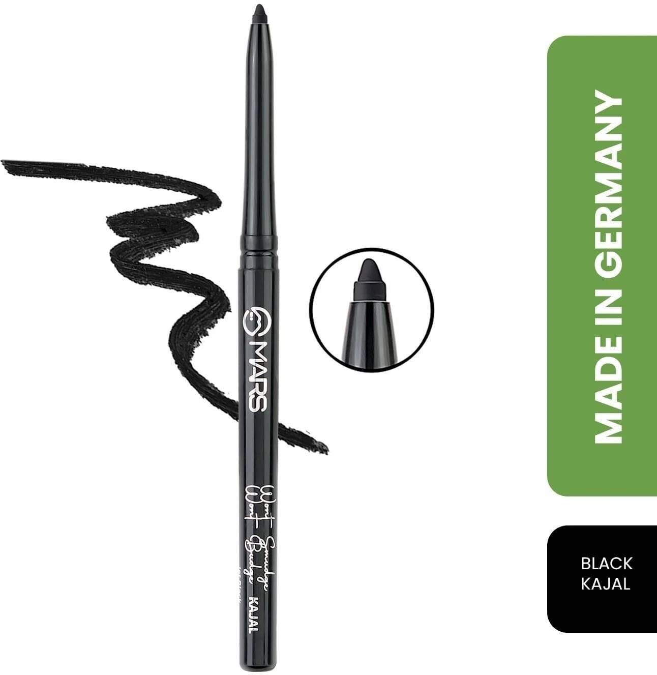     			MARS won't Smudge Long Lasting Kajal (Jet Black, 0.35 g)
