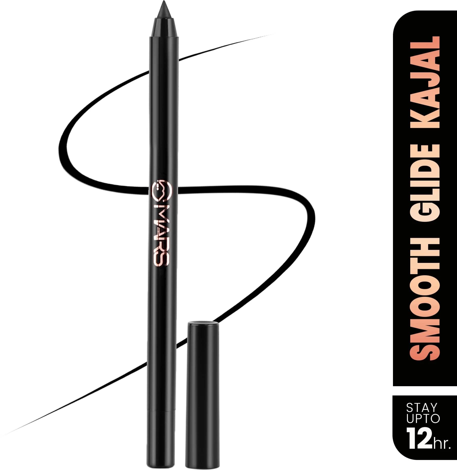     			MARS Highly pigmented smudge Proof Long Lasting Kajal With Free Sharpner Velour Black (Shade-03, 1.4 g)