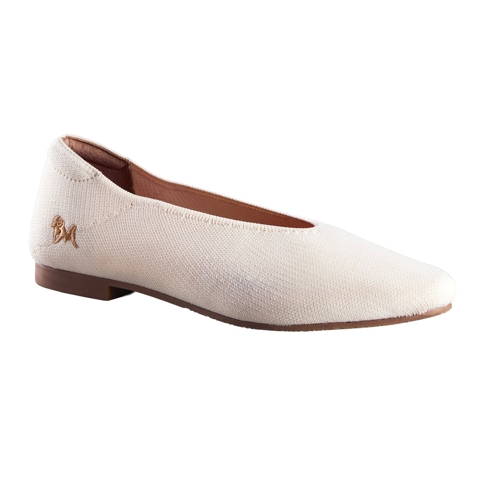     			Neemans Off White Women's Casual Ballerinas
