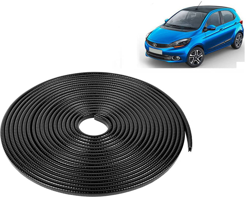Selifaur Car Door Edge Guards U Shape Edge Trim Rubber Strip Seal Protector (16 ft/5 Mtr, Black) For Tiago 2019 Selifaur Car Door Edge Guards U Shape Edge Trim Rubber Strip Seal Protector (16 ft/5 Mtr, Black) For Tiago 2019