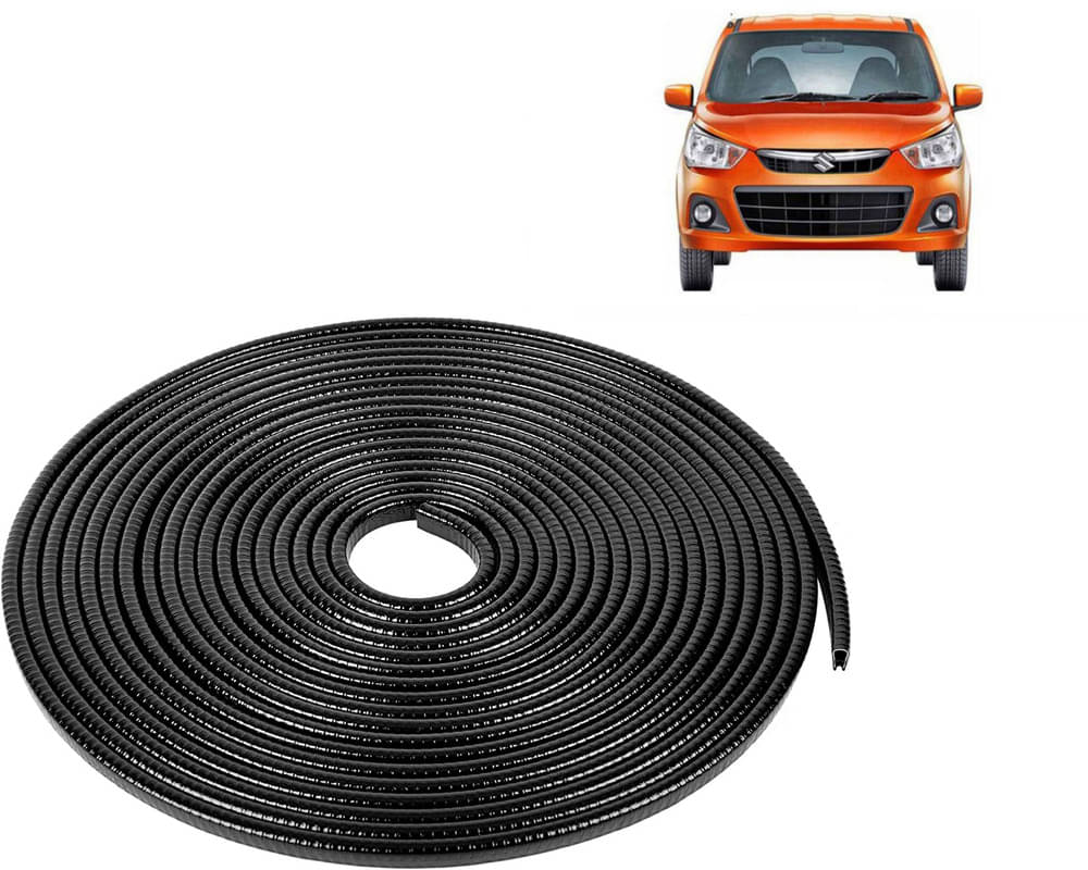 Selifaur Car Door Edge Guards U Shape Edge Trim Rubber Strip Seal Protector (16 ft/5 Mtr, Black) For Alto K10 New     			Selifaur Car Door Edge Guards U Shape Edge Trim Rubber Strip Seal Protector (16 ft/5 Mtr, Black) For Alto K10 New