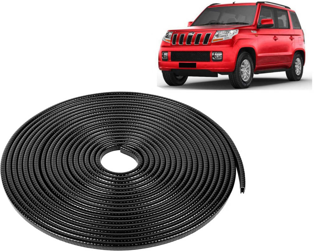 Selifaur Car Door Edge Guards U Shape Edge Trim Rubber Strip Seal Protector (16 ft/5 Mtr, Black) For TUV-300     			Selifaur Car Door Edge Guards U Shape Edge Trim Rubber Strip Seal Protector (16 ft/5 Mtr, Black) For TUV-300