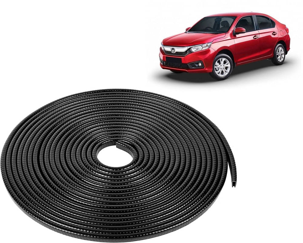 Selifaur Car Door Edge Guards U Shape Edge Trim Rubber Strip Seal Protector (16 ft/5 Mtr, Black) For Amaze 2018     			Selifaur Car Door Edge Guards U Shape Edge Trim Rubber Strip Seal Protector (16 ft/5 Mtr, Black) For Amaze 2018