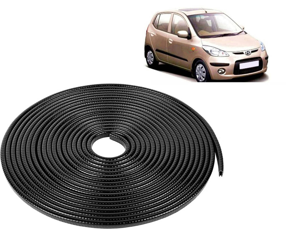 Selifaur Car Door Edge Guards U Shape Edge Trim Rubber Strip Seal Protector (16 ft/5 Mtr, Black) For I10 Type-1     			Selifaur Car Door Edge Guards U Shape Edge Trim Rubber Strip Seal Protector (16 ft/5 Mtr, Black) For I10 Type-1