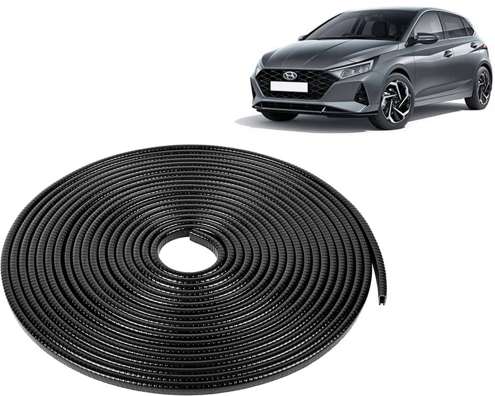 Selifaur Car Door Edge Guards U Shape Edge Trim Rubber Strip Seal Protector (16 ft/5 Mtr, Black) For I20 Type-3(2020)     			Selifaur Car Door Edge Guards U Shape Edge Trim Rubber Strip Seal Protector (16 ft/5 Mtr, Black) For I20 Type-3(2020)