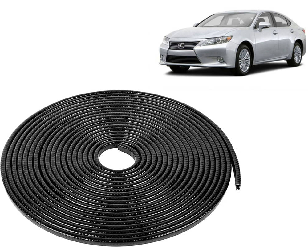     			Selifaur Car Door Edge Guards U Shape Edge Trim Rubber Strip Seal Protector (16 ft/5 Mtr, Black) For Lexus