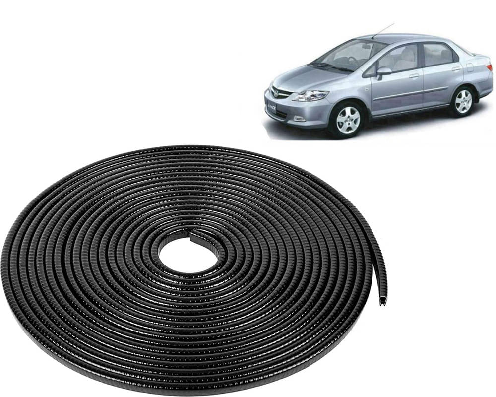 Selifaur Car Door Edge Guards U Shape Edge Trim Rubber Strip Seal Protector (16 ft/5 Mtr, Black) For City ZX Selifaur Car Door Edge Guards U Shape Edge Trim Rubber Strip Seal Protector (16 ft/5 Mtr, Black) For City ZX