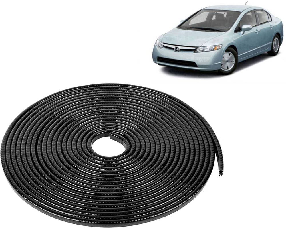 Selifaur Car Door Edge Guards U Shape Edge Trim Rubber Strip Seal Protector (16 ft/5 Mtr, Black) For Civic Selifaur Car Door Edge Guards U Shape Edge Trim Rubber Strip Seal Protector (16 ft/5 Mtr, Black) For Civic