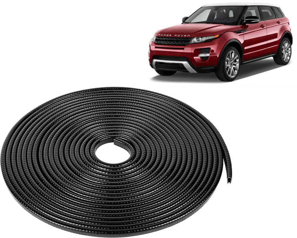     			Selifaur Car Door Edge Guards U Shape Edge Trim Rubber Strip Seal Protector (16 ft/5 Mtr, Black) For Rover Evoque