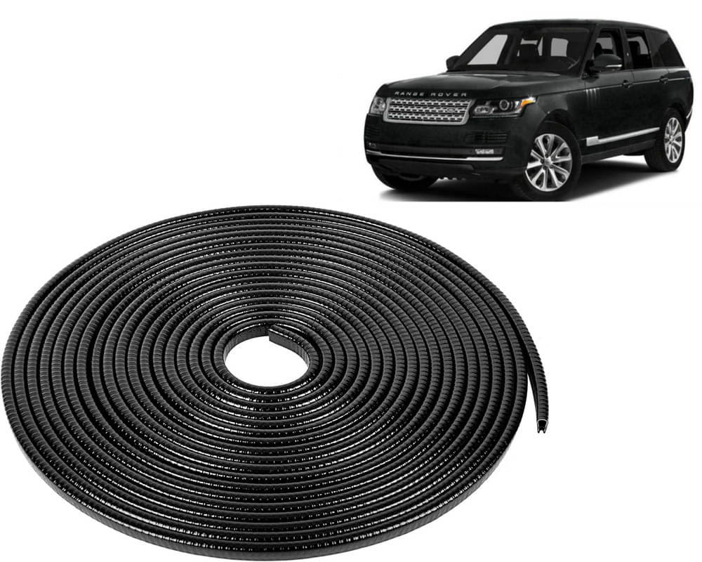     			Selifaur Car Door Edge Guards U Shape Edge Trim Rubber Strip Seal Protector (16 ft/5 Mtr, Black) For Range Rover