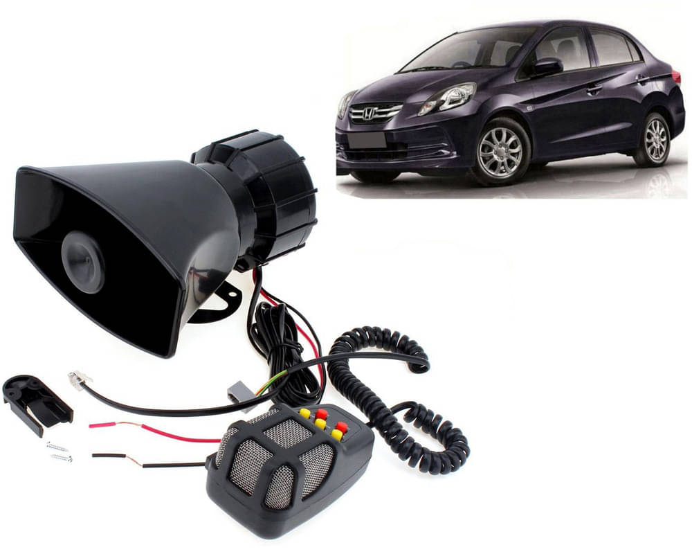 7 Tone Siren Horn Hooter with Mic For All Cars, Trucks, Mini Trucks, Vans, Bikes-Loud Siren With 7 Different Great Sounds For Amaze Type-2 7 Tone Siren Horn Hooter with Mic For All Cars, Trucks, Mini Trucks, Vans, Bikes-Loud Siren With 7 Different Great Sounds For Amaze Type-2