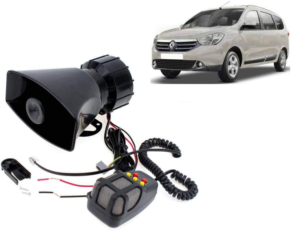 7 Tone Siren Horn Hooter with Mic For All Cars, Trucks, Mini Trucks, Vans, Bikes-Loud Siren With 7 Different Great Sounds For Lodgy 7 Tone Siren Horn Hooter with Mic For All Cars, Trucks, Mini Trucks, Vans, Bikes-Loud Siren With 7 Different Great Sounds For Lodgy