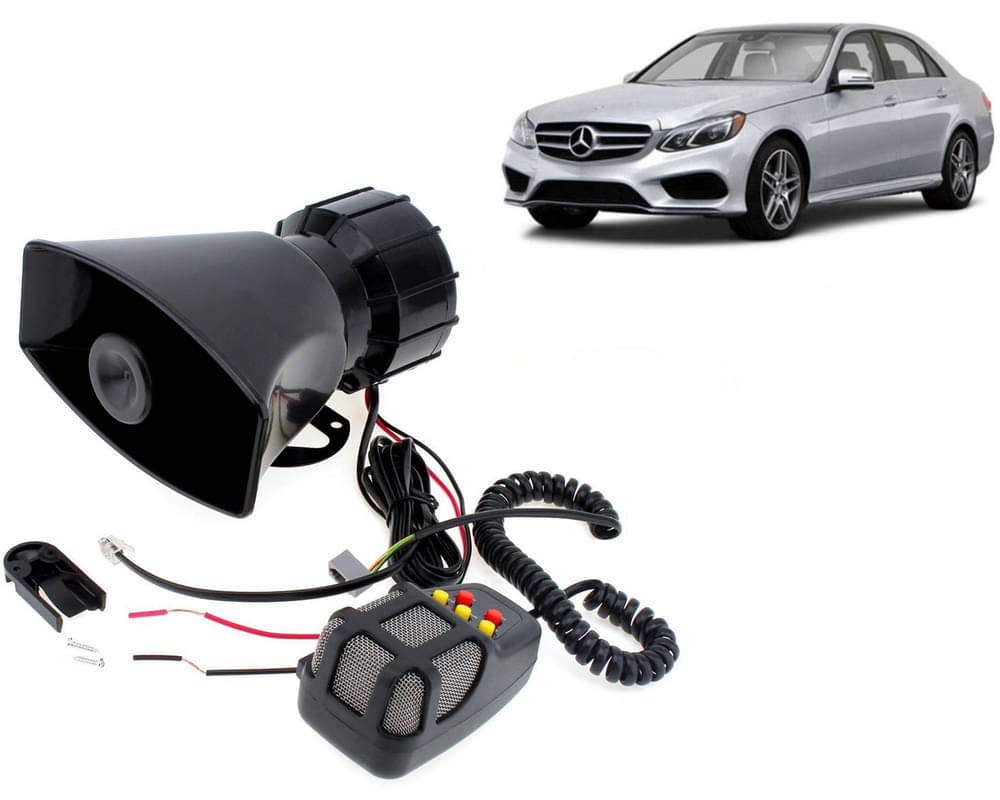 7 Tone Siren Horn Hooter with Mic For All Cars, Trucks, Mini Trucks, Vans, Bikes-Loud Siren With 7 Different Great Sounds For BENZ E350     			7 Tone Siren Horn Hooter with Mic For All Cars, Trucks, Mini Trucks, Vans, Bikes-Loud Siren With 7 Different Great Sounds For BENZ E350