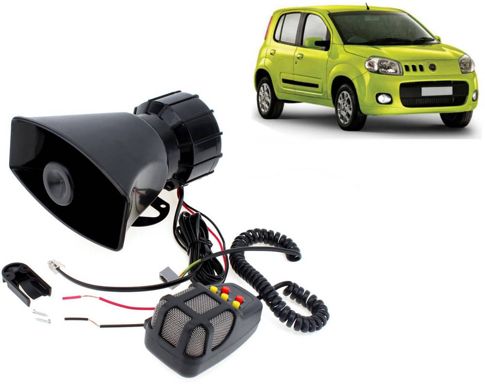 7 Tone Siren Horn Hooter with Mic For All Cars, Trucks, Mini Trucks, Vans, Bikes-Loud Siren With 7 Different Great Sounds For Novo Uno 7 Tone Siren Horn Hooter with Mic For All Cars, Trucks, Mini Trucks, Vans, Bikes-Loud Siren With 7 Different Great Sounds For Novo Uno