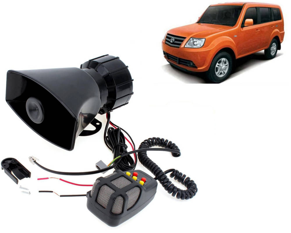     			7 Tone Siren Horn Hooter with Mic For All Cars, Trucks, Mini Trucks, Vans, Bikes-Loud Siren With 7 Different Great Sounds For Sumo Grand