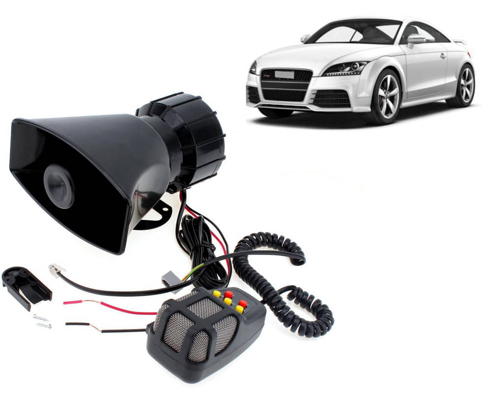 7 Tone Siren Horn Hooter with Mic For All Cars, Trucks, Mini Trucks, Vans, Bikes-Loud Siren With 7 Different Great Sounds For TT 7 Tone Siren Horn Hooter with Mic For All Cars, Trucks, Mini Trucks, Vans, Bikes-Loud Siren With 7 Different Great Sounds For TT