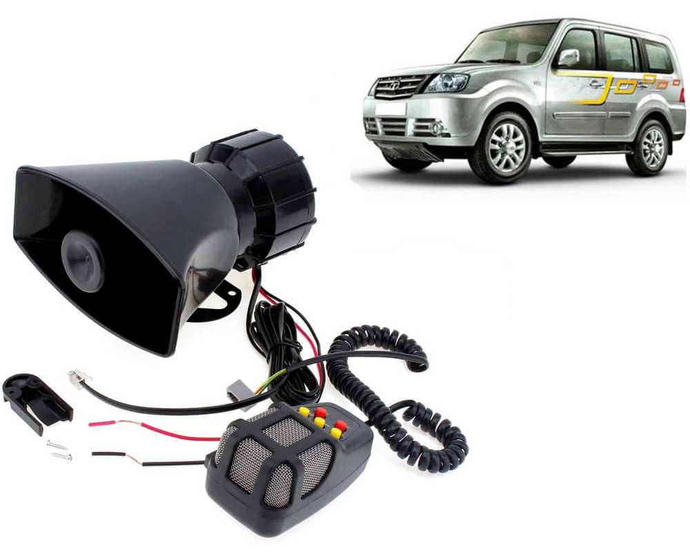     			7 Tone Siren Horn Hooter with Mic For All Cars, Trucks, Mini Trucks, Vans, Bikes-Loud Siren With 7 Different Great Sounds For Sumo Grande
